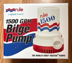 Rule 1500 GPH Electric Bilge Pump Model 02 - Picture 1 of 5