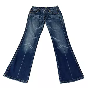 Womens Jeans Bootcut Regular Dark Blue 7 For All Mankind "A" Pocket W29 L32 - Picture 1 of 17