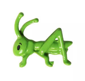 Autentico ciondolo origami gufo VERDE CAVALLETTA BUG smalto galleggiante INSETTO - Foto 1 di 3