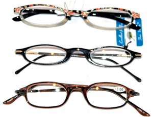 3 Occhiali da Lettura Lady Lenti Antiurto Compact Fashion Reader Power+3.0 - Foto 1 di 2