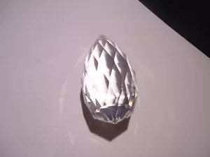 NOS SCHWERE BIRNENFORM FACETTIERTES GLAS KRISTALL KRONLEUCHTER PRISMA SONNENFÄNGER 3" - Bild 1 von 9