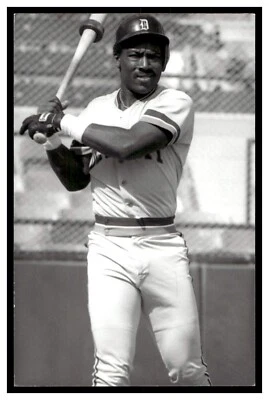 Postal de béisbol vintage de los Tigres de Detroit de Chet Lemon (1989) PCDT Foto 1 de 2