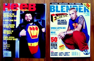 SUPERMAN Parodie/Spoof 3 Seiten - HEEB mgzn 2003 & BLENDER mgzn 2002 EMINEM - Bild 1 von 2