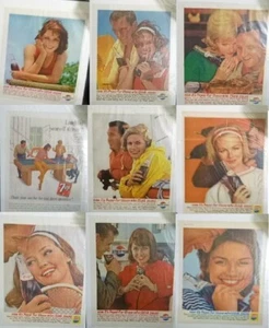 Pepsi Seven Up print ads 1962 1963 For Those Who Think Young Couples leisure - Picture 1 of 27