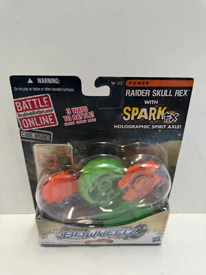 Beyblade Beywheelz Raider Skull Rex Spark Spirit Axle W-33 Power Hasbro Foto 1 de 2