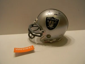 Riddell Oakland Raiders Football Mini Helmet Tim Brown signed - Picture 1 of 5