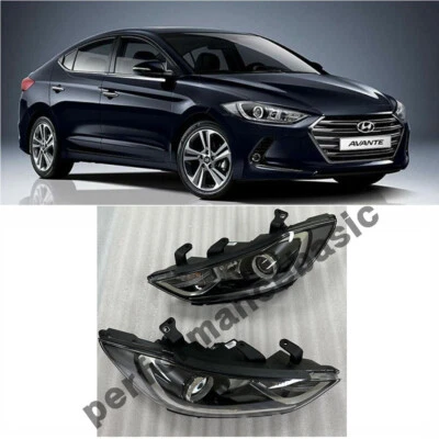 New OEM Halogen Head Lamp Light LH RH Set for Hyundai Elantra AD 2017 - image 1 of 4