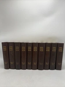 Volume 50 - 59, 10 Vintage Hardback National Geographic Book Collection. - Picture 1 of 19
