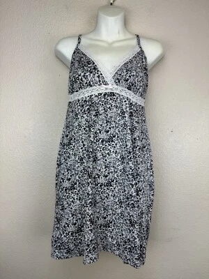 Leopard Print Lace Flounce Babydoll Chemise Nightie M - Image 1 of 4