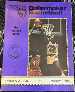 The Boilermaker - Basketball Game Program - Feb. 20, 1982 - Purdue vs Indiana