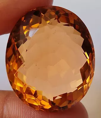 AAA+ 84.70 CT Large Imperial Topaz Oval Cut Loose Gemstone Ring for Gift Women - Image 1 of 4