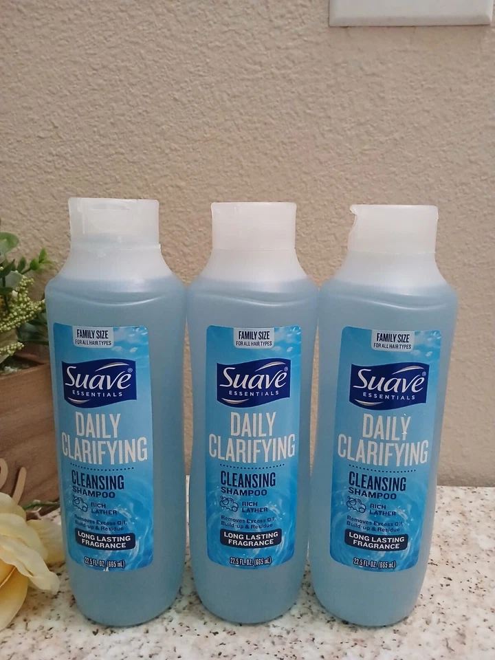Suave Essentials Daily Clarifying Cleansing Shampoo 22.5 fl oz