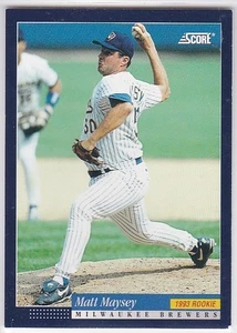 Tarjeta coleccionable de béisbol M) 1994 Score - Matt Maysey #610 - Imagen 1 de 2