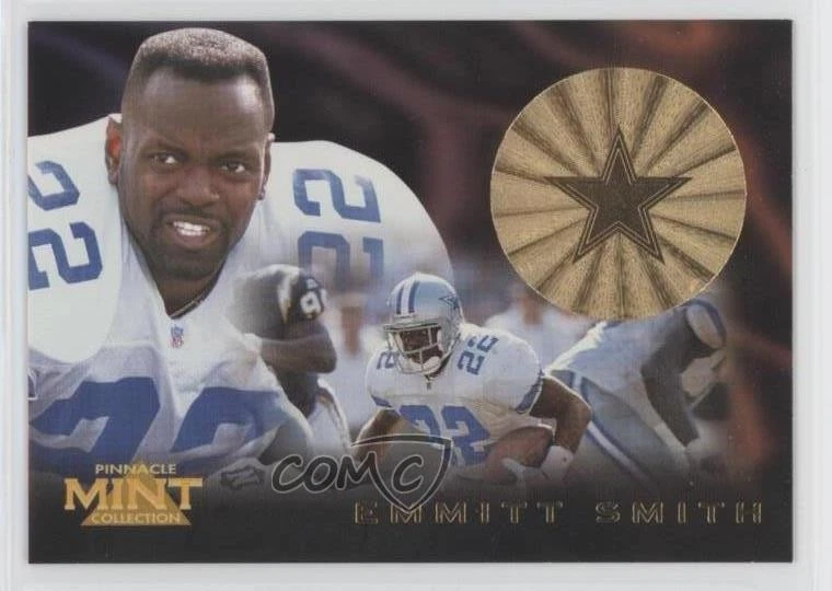 1996 Pinnacle Mint Collection Gold Emmitt Smith #15 HOF - Image 1 of 2