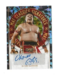 2025 Panini Combat Anthology ULTIMO GUERRERO Tappetino Autografato Classici #5/25 - Foto 1 di 2