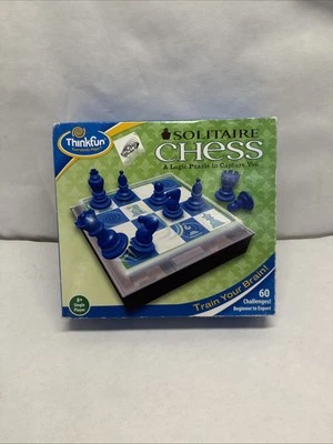 Thinkfun Solitaire Chess Logic Game 60 Challenges New Sealed - Image 1 of 4