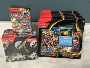 * LOT * POKEMON MEGA EVOLUTION ENHANCED BOOSTER BOX, 12 BLISTER, 1 BUNDLE - Picture 1 of 5