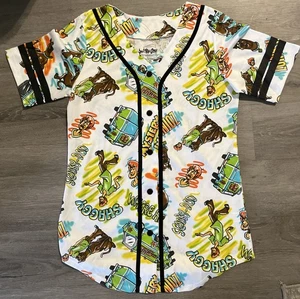 Scooby Doo Unisex Baseball Style Knit Button Up Jersey-Large - Picture 1 of 3