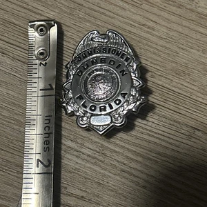 Dunedin Florida Mini Commissioner Badge Russell Uniform New York 1.5” Tall - Picture 1 of 4