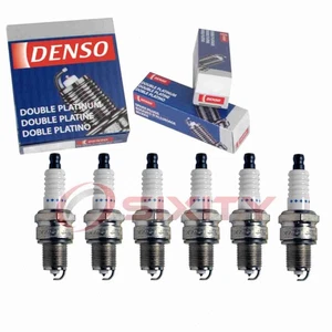 6 pc Denso Platinum Long Life Spark Plugs for 1972-1973 Jeep J-2600 4.2L L6 ec - Picture 1 of 5