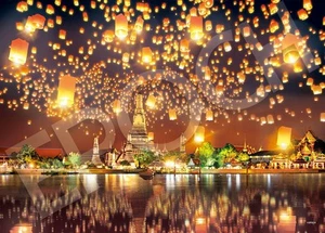 Epoch 500 Piece Jigsaw Puzzle Overseas Landscape Mystic View Light s Lanter 745 - Picture 1 of 3