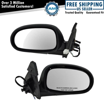 Juego de pares de espejos retrovisores eléctricos negros izquierda izquierda derecha derecha para Nissan Máxima 00-03 Foto 1 de 4