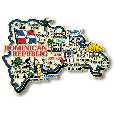 Dominican Republic Jumbo Country Magnet by Classic Magnets - Image 1 of 4
