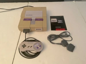 Tested! SNES Super Nintendo Lot System Model 1 Console Controller Manual SNS-001 - Picture 1 of 22