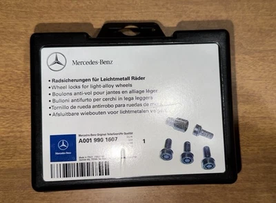OEM MERCEDES-BENZ A001 990 1607 OEM WHEEL LOCK LUG NUT BLACK SHORT A0019901607 - Image 1 of 3