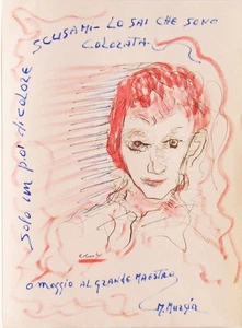 Maria Murgia - Ernesto Treccani - Mista su cartoncino cm 36x26 - Foto 1 di 4