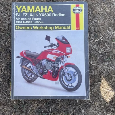 Yamaha FJ FZ XJ & YX 600 Radian Air-Cooled Fours Haynes Manual 1984-1992 - Image 1 of 4