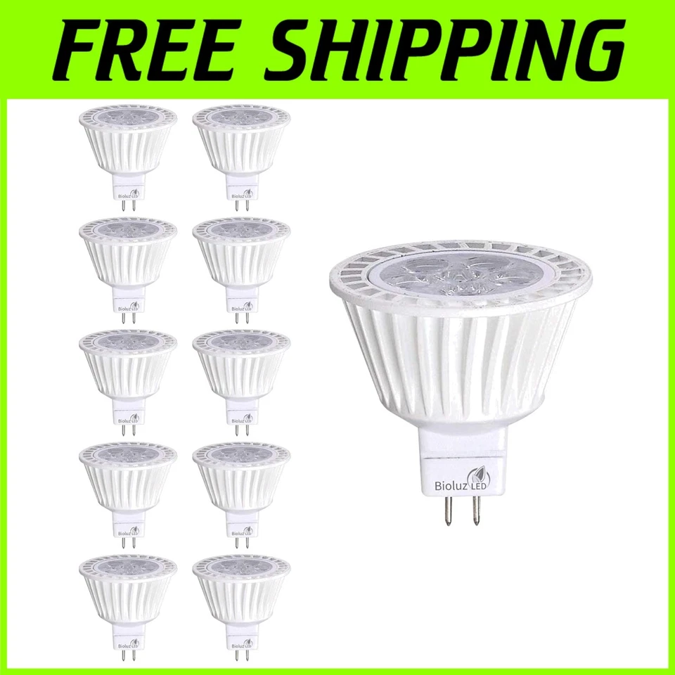 MR16 LED Bulb 10 Pack Dimmable 50W Halogen Replacement 3000K - Image 1 of 4