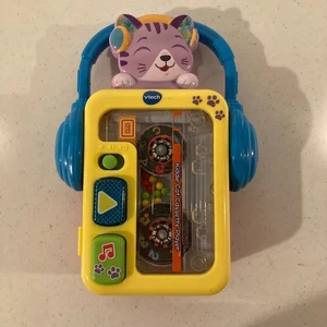 VTECH Kiddie Katze KASSETTENSPIELER Musikspielzeug Baby Kleinkind FUNKTIONIERT - Bild 1 von 3