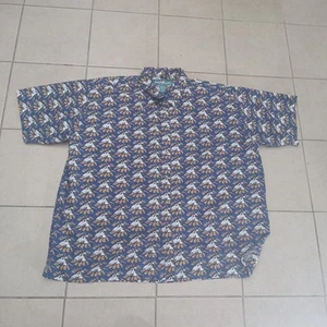 Big Dogs Short Sleeve Button Up Shirt 3X "Who's Yer Daddy"All Over Print - Picture 1 of 7