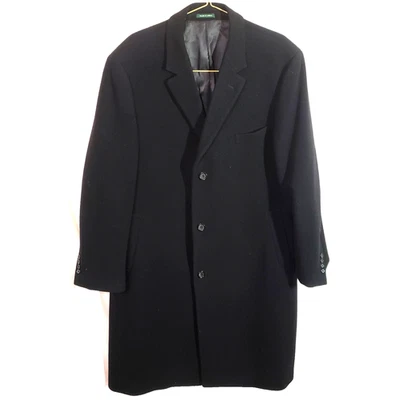 Ralph Lauren LRL Cashmere Blend Overcoat Men's Sz 46L Classic Trench Coat - Image 1 of 4
