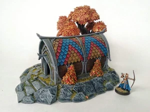 Elven Wooden House | D&D TTRPG Playable 3D Printed Building | The Mines - Picture 1 of 13