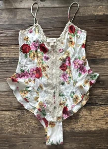 Vintage Victoria’s Secret Gold Label Bodysuit Lingerie Floral Size Medium - Picture 1 of 9