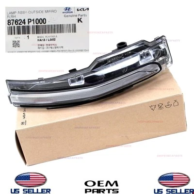 Espejo retrovisor exterior genuino luz señal de giro lado derecho 2023-2025 Kia Sportage Foto 1 de 2