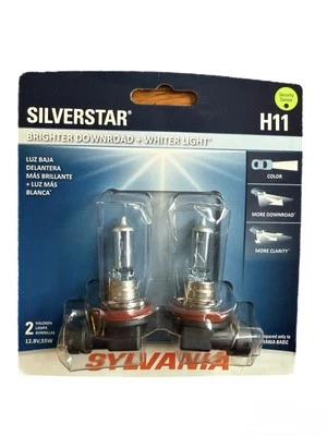 Sylvania SilverStar H11 (Brighter Download + Whiter Light) - Image 1 of 2