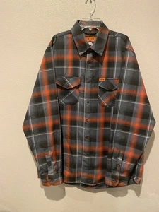 Dixxon Flanellhemd L Large grau orange 120 Limited Edition Anniversary D Tech - Bild 1 von 5