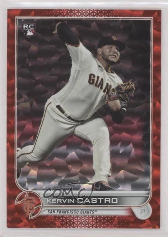 2022 Topps Series 2 Red Foilboard /199 Kervin Castro #413 Rookie RC - Image 1 of 2