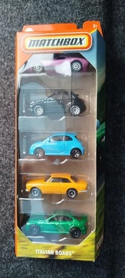 Set modellini auto italiane Matchbox 5 pezzi Mattel - Immagine 1 di 4