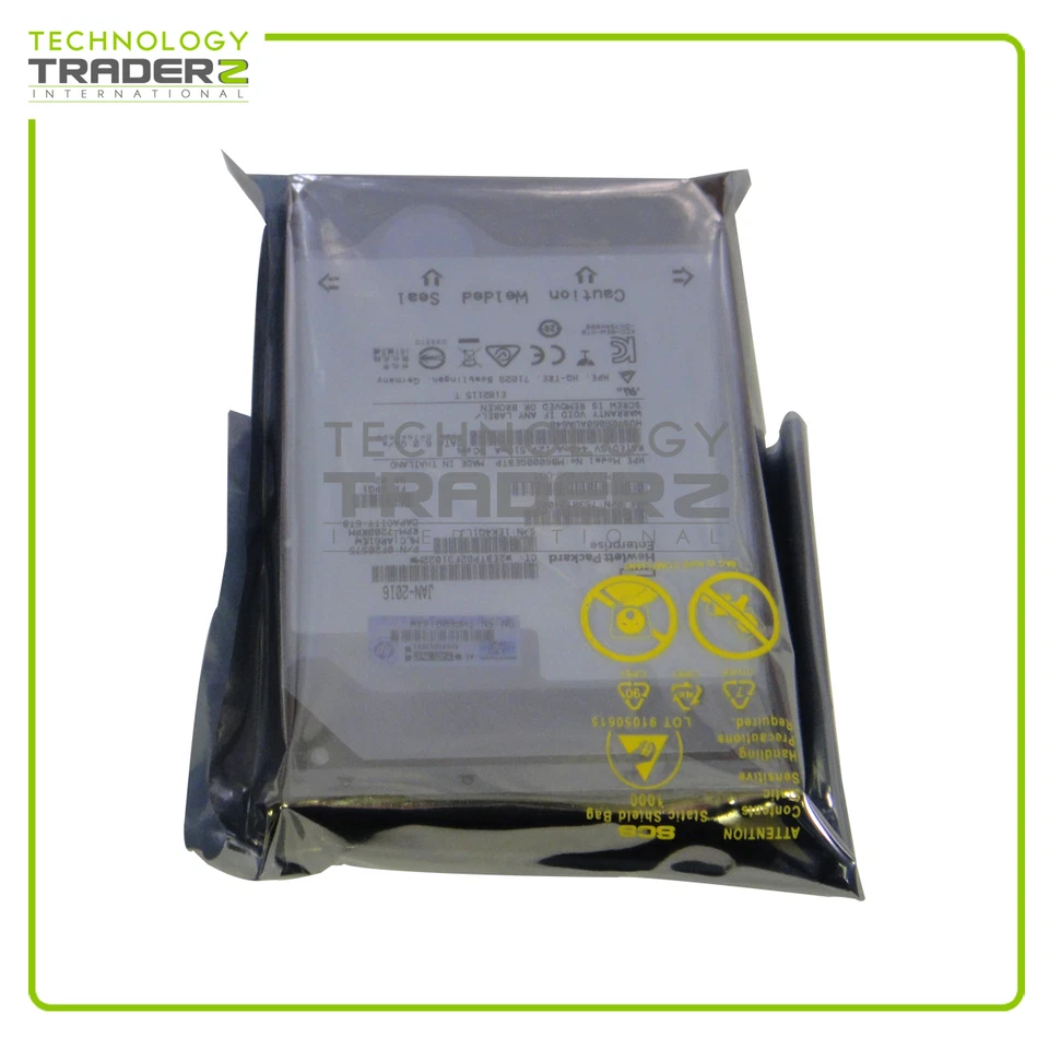 0-Hours 797269-B21 HP 6TB 7.2K SATA 6G 64MB 3.5" HDD 797456-001 (Sealed in bag) - Image 1 of 1