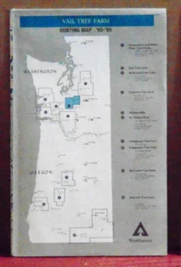 1993-94 Hunting Map for the Vail Tree Farm - Picture 1 of 1