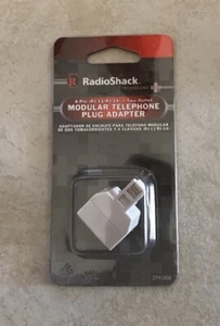 RadioShack 4-Pin Two-Outlet Modular Telephone Plug Adapter NEW - Picture 1 of 2