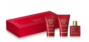 VERSACE EROS FLAME Geschenkset 5ml EDP Spray + 25ml Shower Gel + 25ml AS Balm - Bild 1 von 2