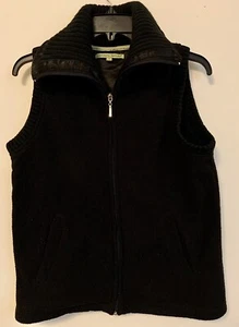 Carolyn Taylor Vest Women size S Navy Blue Full Zip Pockets - Picture 1 of 14