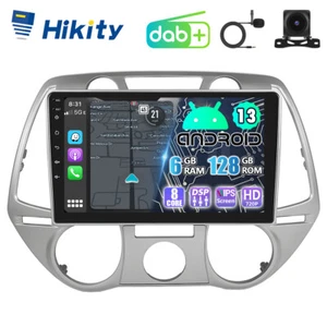 Radio navegación DAB+ 6+128GB CarPlay Android 13 RDS BT para Hyundai i20 PB 2008-2012 - Imagen 1 de 19