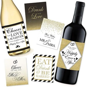 Hadley Designs 6 x Hochzeit Weinetiketten Bridal Shower Geschenke/Geschenke - Bild 1 von 9