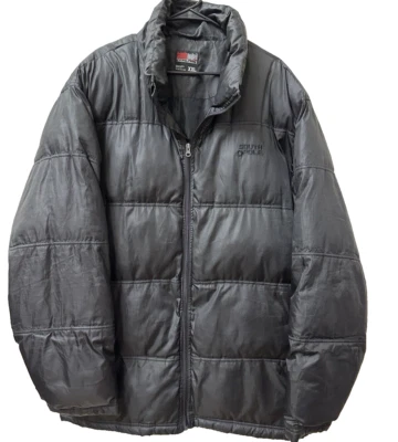 Parka táctica Southpole Coat Puffer para hombre 2XL negra aislada cremallera completa con capucha Foto 1 de 4